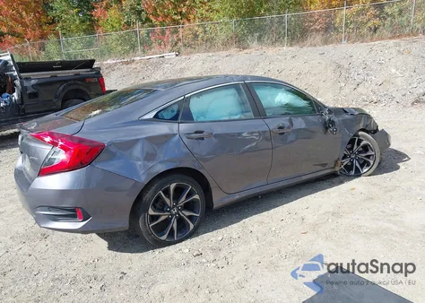 2020 Honda Civic Sport z USA, uszkodzony, nr VIN 2HGFC2F8XLH529581